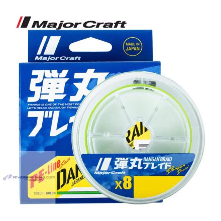 MAJOR CRAFT DANGAN BRAID X8 150m #0.6 14lb Fluo Light Green