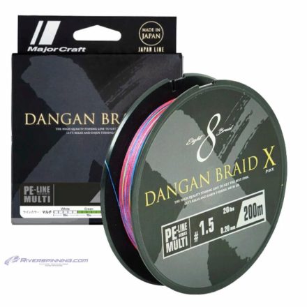 MAJOR CRAFT DANGAN BRAID X 8X 200m #2.5 45lb Multicolor