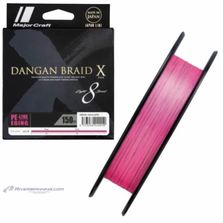 MAJOR CRAFT DANGAN BRAID X 8X EGING 150m #0.6 12lb Pink