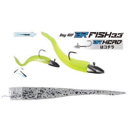 DUO BAYRUF BR FISH 3.3" 8.4cm S035 UV Silver