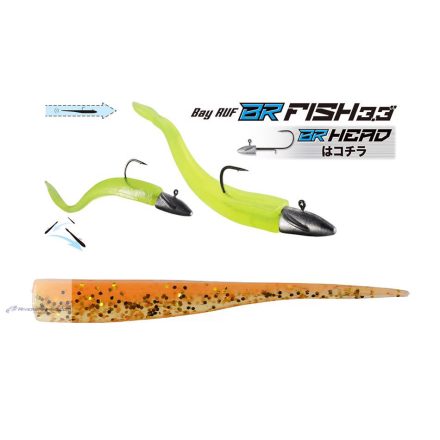 DUO BAYRUF BR FISH 3.3" 8.4cm S040 Orange Gold