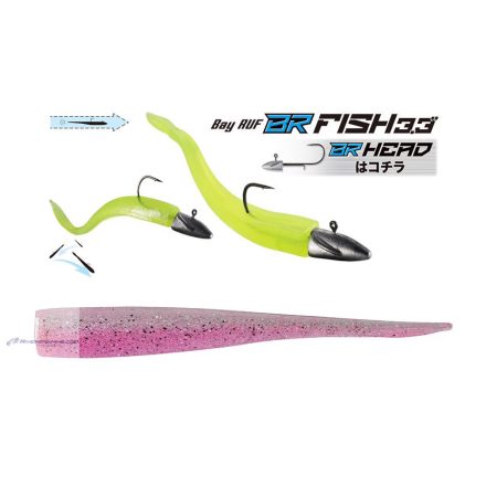 DUO BAYRUF BR FISH 3.3" 8.4cm S042 UV Clear Pink