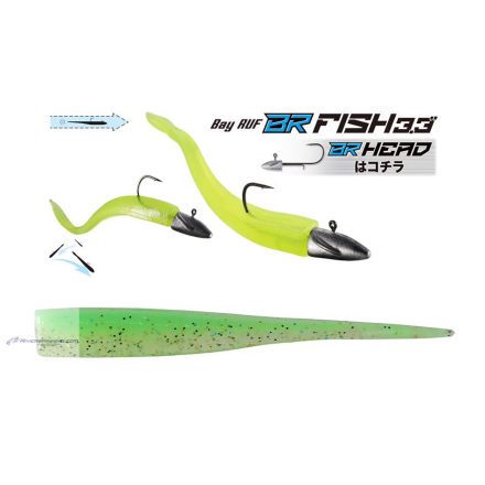 DUO BAYRUF BR FISH 3.3" 8.4cm S044 Lime Gold