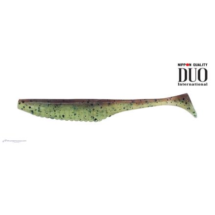 DUO REALIS VERSA SHAD 4" 10cm F082 Green Pumpkin Chartreuse