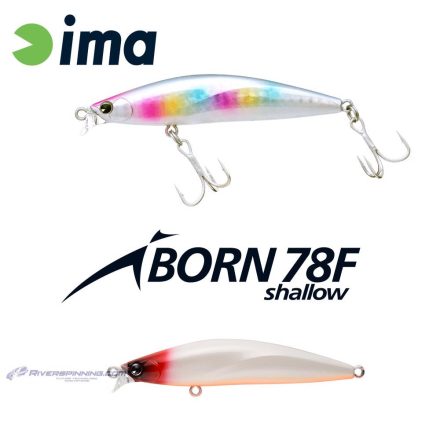 IMA IBORN 78F SHALLOW 78mm 8.5gr 002 Red Head Pearl OB