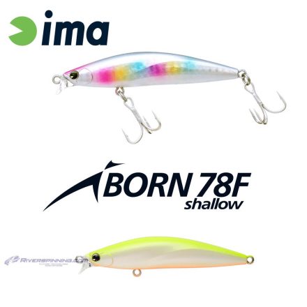 IMA IBORN 78F SHALLOW 78mm 8.5gr 003 Chart Back Pearl