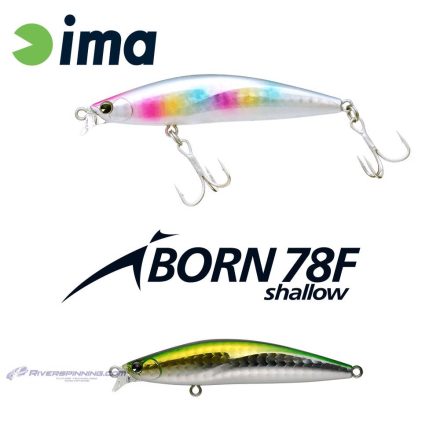 IMA IBORN 78F SHALLOW 78mm 8.5gr 009 Green Back Shiner