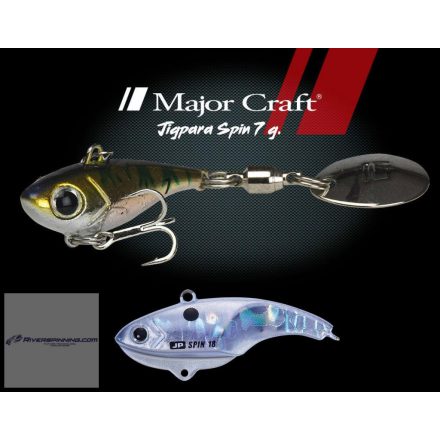 MAJOR CRAFT JIGPARA SPIN FW 2.7cm 7gr #036 Silver Shad