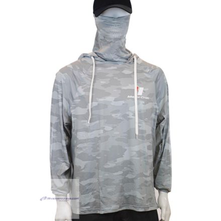 MAJOR CRAFT SUN PROTECTION HOODIE UV ÁLLÓ KAPUCNIS FELSŐ 3L Light Gray