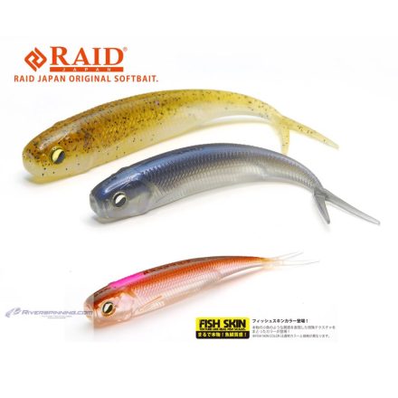 RAID FISH ROLLER FISH SKIN 3" 8.9cm 080 Clear Wakasagi