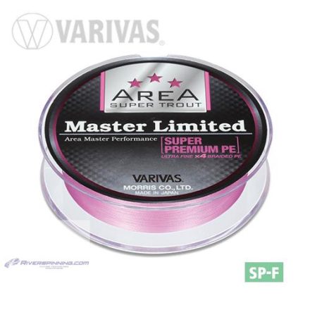 VARIVAS TROUT AREA MASTER LIMITED PE 75m #0.15 4.5lb TOURNAMENT PINK