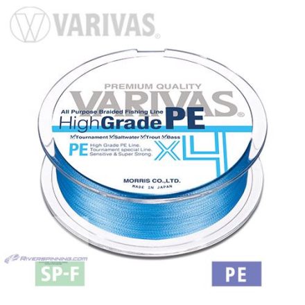 VARIVAS HIGH GRADE PE X4 WATER BLUE 150m #0.8 0.148mm 15lb