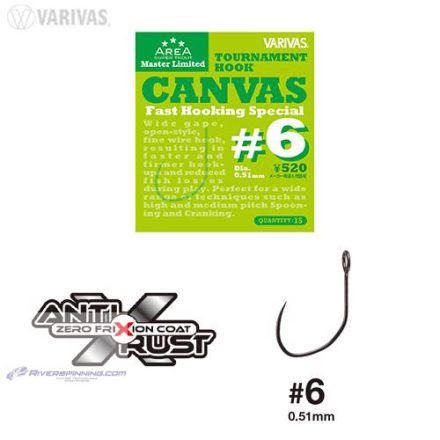 VARIVAS SUPER TROUT AREA TOURNAMENT CANVAS HOROG #6 Fast Hooking Special