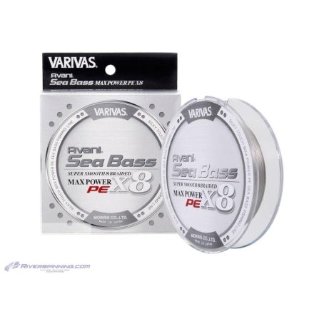 VARIVAS SEA BASS MAX POWER PE X8 150m #0.8 16.7lb Stealth Grey