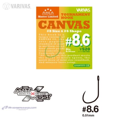 VARIVAS SUPER TROUT AREA TOURNAMENT CANVAS HOROG #8.6 Fast Hooking Special