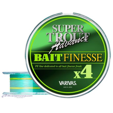 VARIVAS SUPER TROUT ADVANCE BAIT FINESSE PE X4 100m #0.5 0.117mm 9.0lb Green Fluo