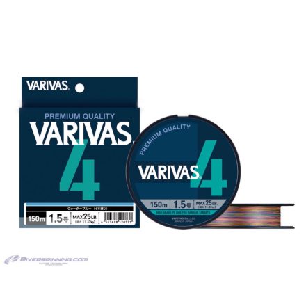 VARIVAS PE 4 MARKING EDITION 150m #0.8 0.148mm 15lb Vivid 5 Color