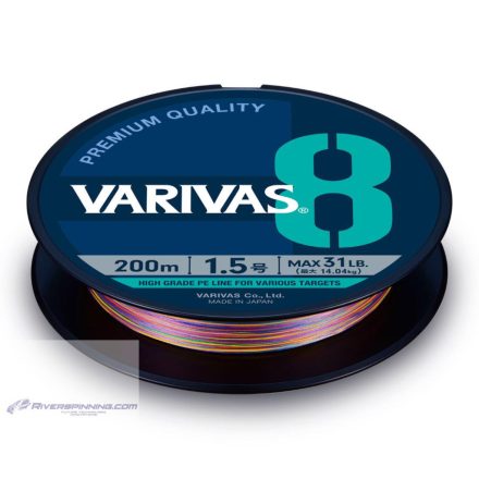 VARIVAS PE 8 MARKING EDITION 150m #0.6 0.128mm 13lb Vivid 5 Color