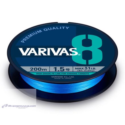 VARIVAS PE 8 BLUE EDITION 150m #0.6 0.128mm 13lb Fluo Ocean Blue