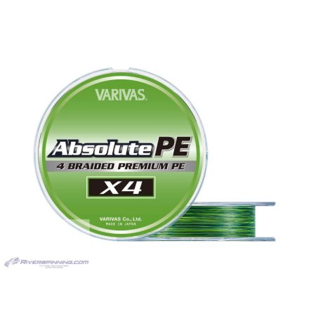 VARIVAS ABSOLUTE PREMIUM PE X4 150m #0.4 0.108 mm 9.5lb Marking Green