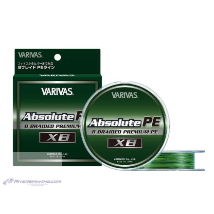 VARIVAS ABSOLUTE PREMIUM PE X8 150m #0.8 0.148mm 16lb Marking Green