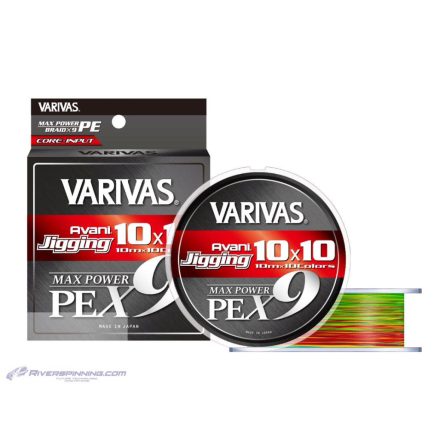 VARIVAS AVANI JIGGING 10x10 MAX PE X9 200m #0.6 0.128mm 14lb 10mx10 Marking Color