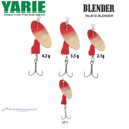 KÖRFORGÓ YARIE 672 BLENDER 2.1gr SP1 Red/Red