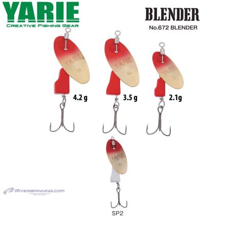 KÖRFORGÓ YARIE 672 BLENDER 2.1gr SP2 Red/White