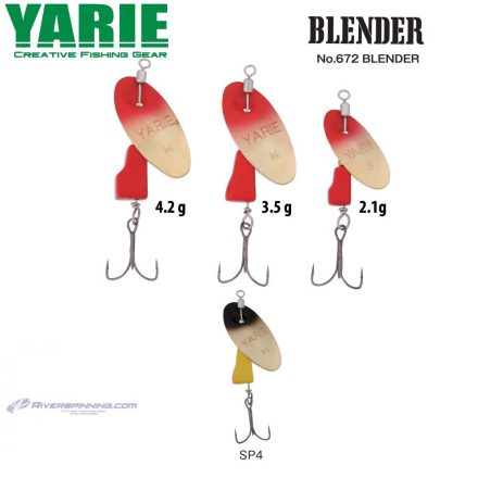 KÖRFORGÓ YARIE 672 BLENDER 3.5gr SP4 Black/Yellow