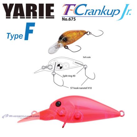 YARIE T-CRANKUP JR 675 TYPE F 2.8mm 1.8gr C18 Clear Pink