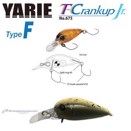 YARIE T-CRANKUP JR 675 TYPE F 2.8mm 1.8gr C28 Ca Uny