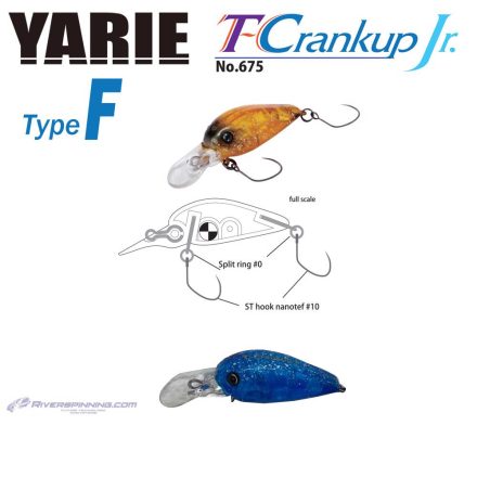 YARIE T-CRANKUP JR 675 TYPE F 2.8mm 1.8gr C32 IT Blue