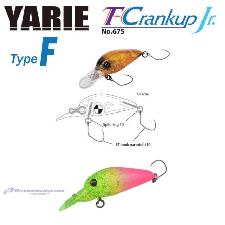 YARIE 675 T-CRANKUP JR TYPE F 2.8mm 1.8gr C34 Go Go Chart