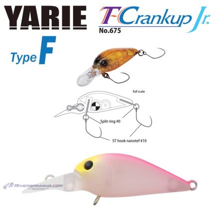 YARIE T-CRANKUP JR 675 TYPE F 2.8mm 1.8gr C4 Stubakihime