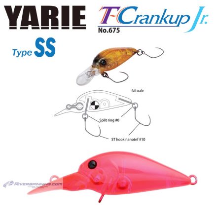 YARIE T-CRANKUP JR 675 TYPE SS 2.8mm 2.1gr C18 Clear Pink