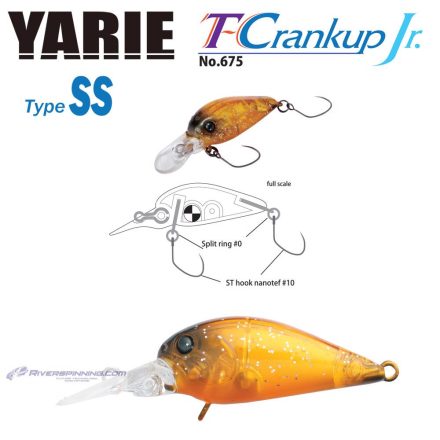 YARIE T-CRANKUP JR 675 TYPE SS 2.8mm 2.1gr C19 YM Brown