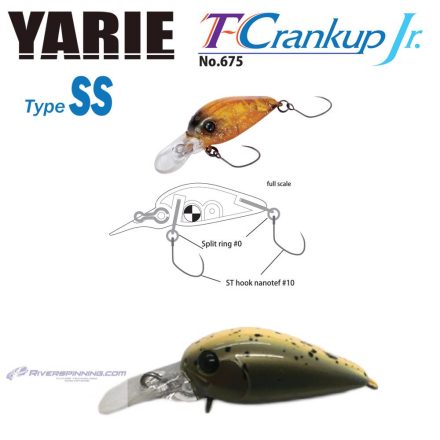 YARIE T-CRANKUP JR 675 TYPE SS 2.8mm 2.1gr C28 Ca Uny