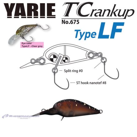 YARIE T-CRANKUP 675 TYPE LF 3.5mm 2.6gr C12 Teisastu