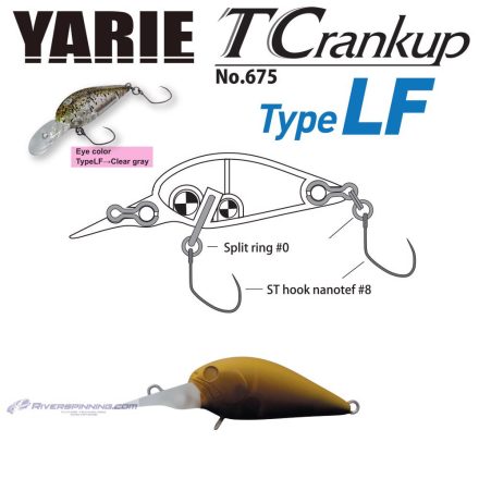 YARIE T-CRANKUP 675 TYPE LF 3.5mm 2.6gr C29 Tanba Edamame