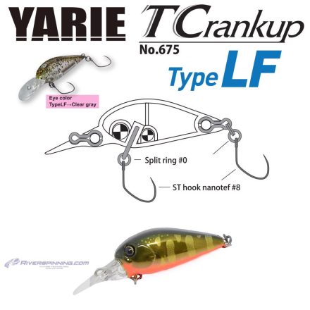 YARIE 675 T-CRANKUP TYPE LF 3.5mm 2.6gr C33 Kurokin Yamame MG