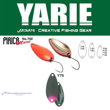 YARIE 702 PIRICA MORE 1.5gr Y76 Olive/Pink Tail