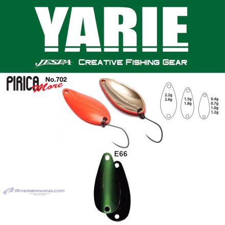 YARIE 702 PIRICA MORE 2.2gr E66 Fits Green