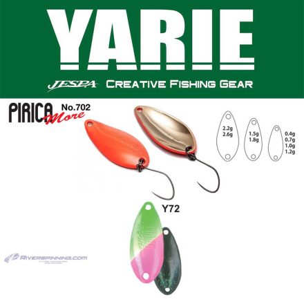 YARIE 702 PIRICA MORE 2.6gr Y72 Green/Pink