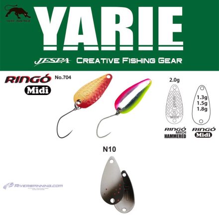 YARIE 704 RINGO MIDI 1.8gr N10 Black Slash