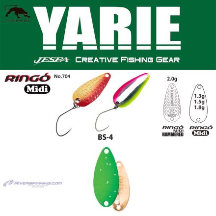 YARIE 704 RINGO MIDI HAMMERED 2.0gr BS-4 Lime Glitter