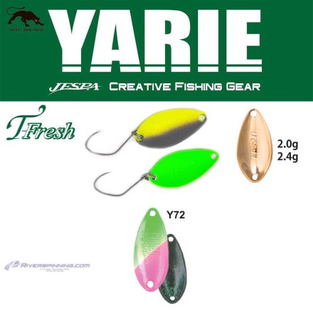 YARIE 708T T-FRESH 2.4gr Y72 Green/Pink