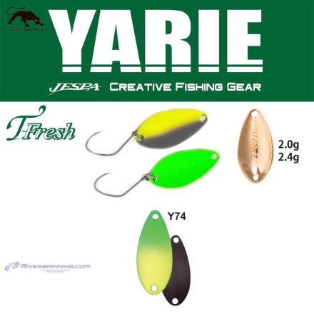 YARIE 708T T-FRESH 2.4gr Y74 Green/Lemon