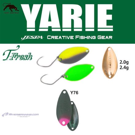 YARIE 708T T-FRESH 2.4gr Y76 Olive/Pink Tail