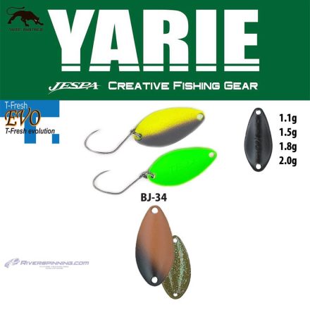 YARIE 710T T-FRESH EVO 1.5gr BJ-34 Bahun Uni