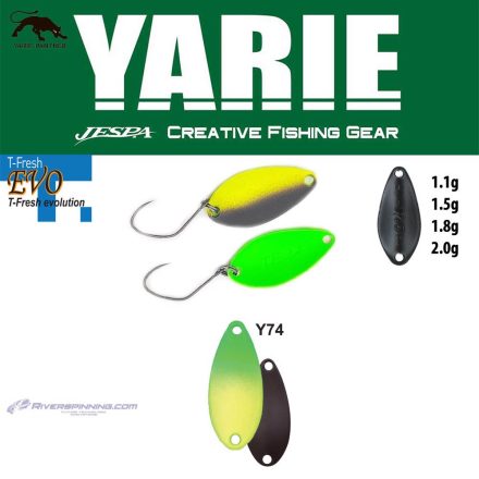 YARIE 710T T-FRESH EVO 1.5gr Y74 Green/Lemon